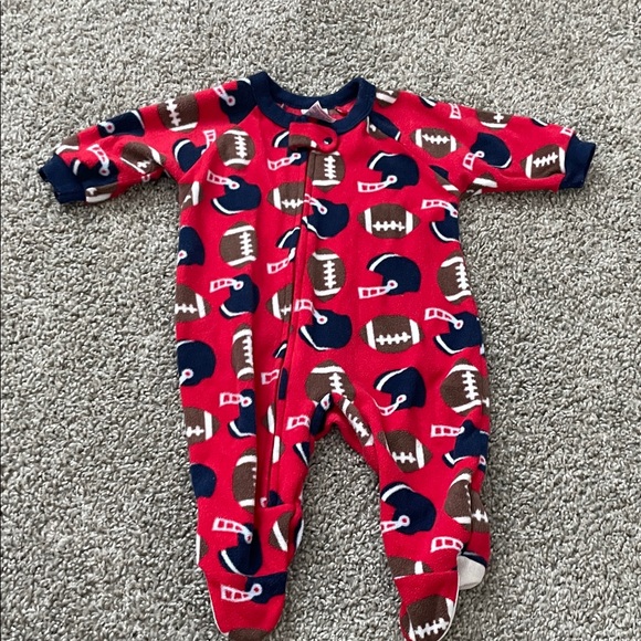 Football Print Baby Onesie - Picture 1 of 3